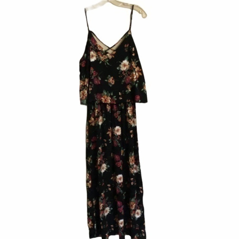 Ambiance Floral Spaghetti Strap Dress Size M NWOT